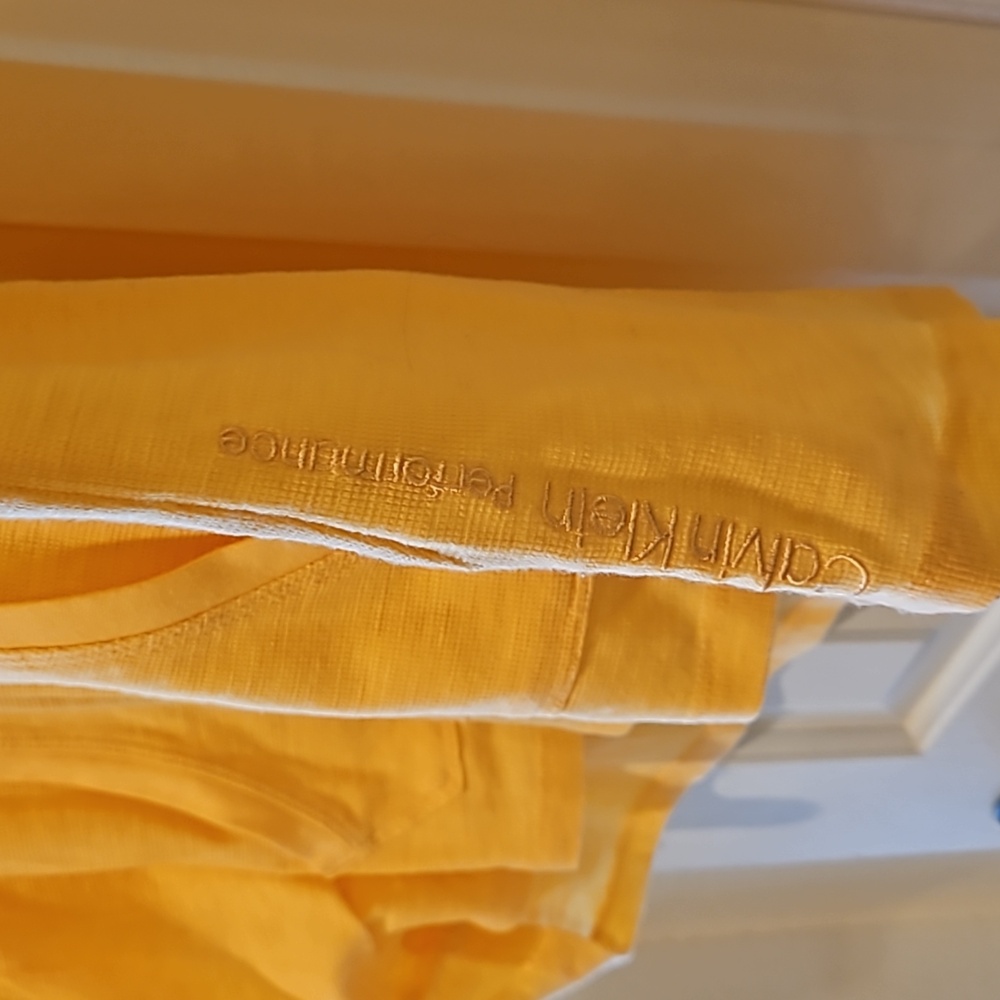 Calvin Klein Performance Light Yellow Zipper Swea… - image 5